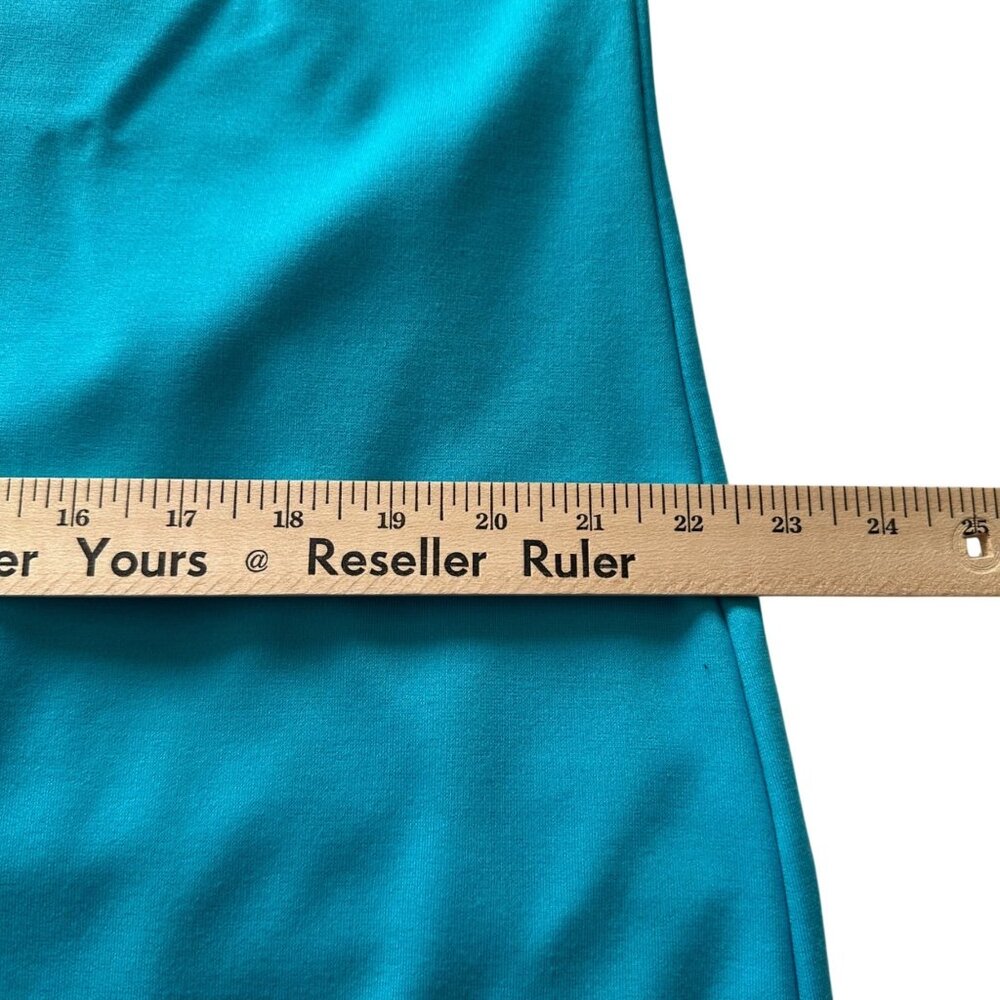 Lands End Womens Sleeveless Turquoise Ruffle Hem Dress SZ 18 Beach Resort - Picture 11 of 11